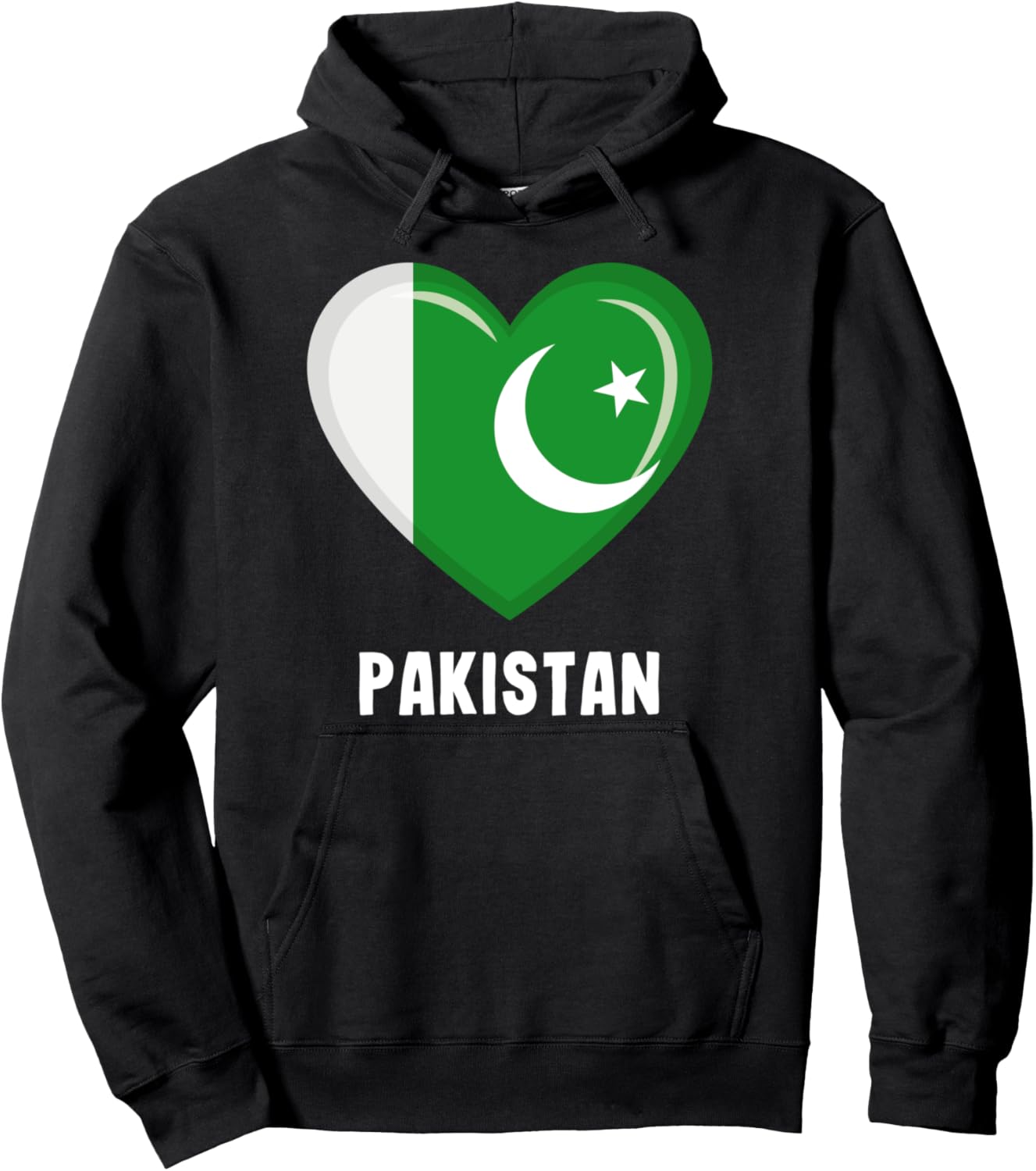

Толстовка с флагом Пакистана, Толстовка с изображением флага Пакистана Pakistan Flag Clothing, черный