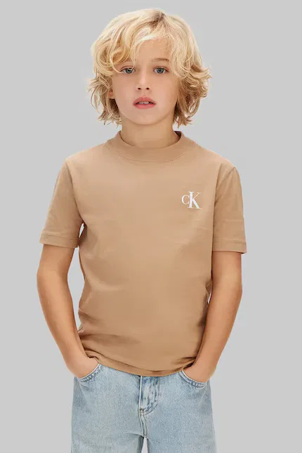Футболка детская 2 шт Calvin Klein Jeans, коричневый