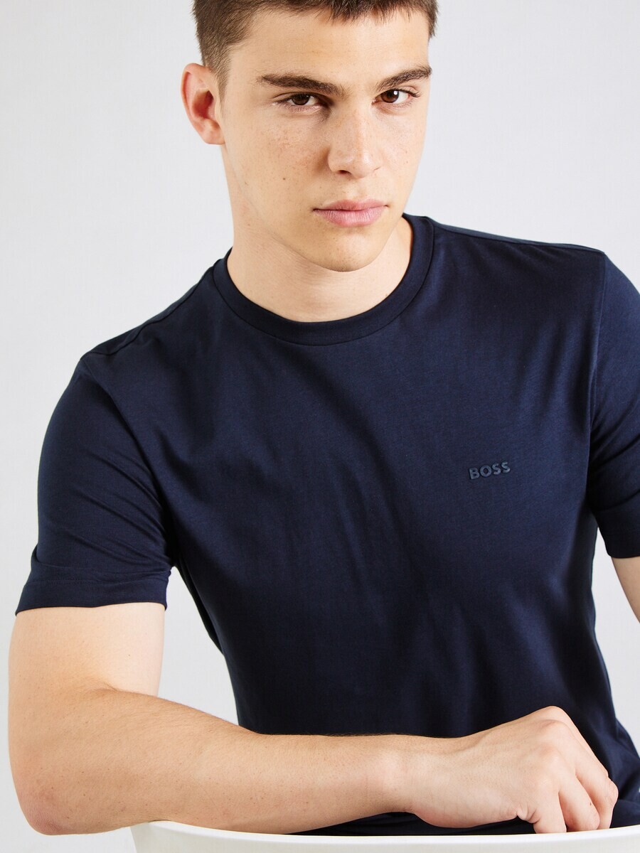Классическая футболка BOSS Shirt Thompson 01, темно-синий — фото 3