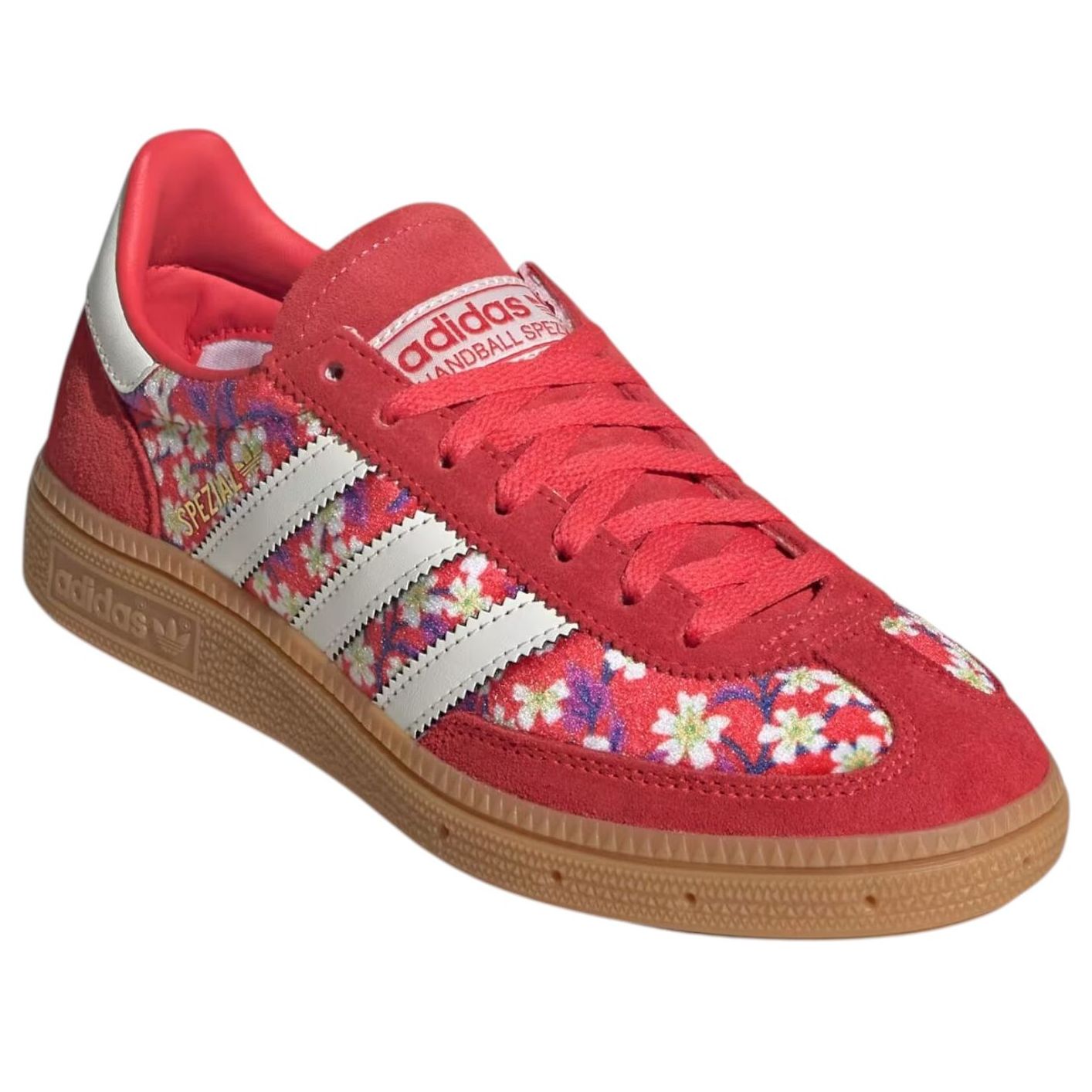 (GS) Adidas x Liberty London Handball Spezial 'Off White Semi Lucid Red' — фото 2