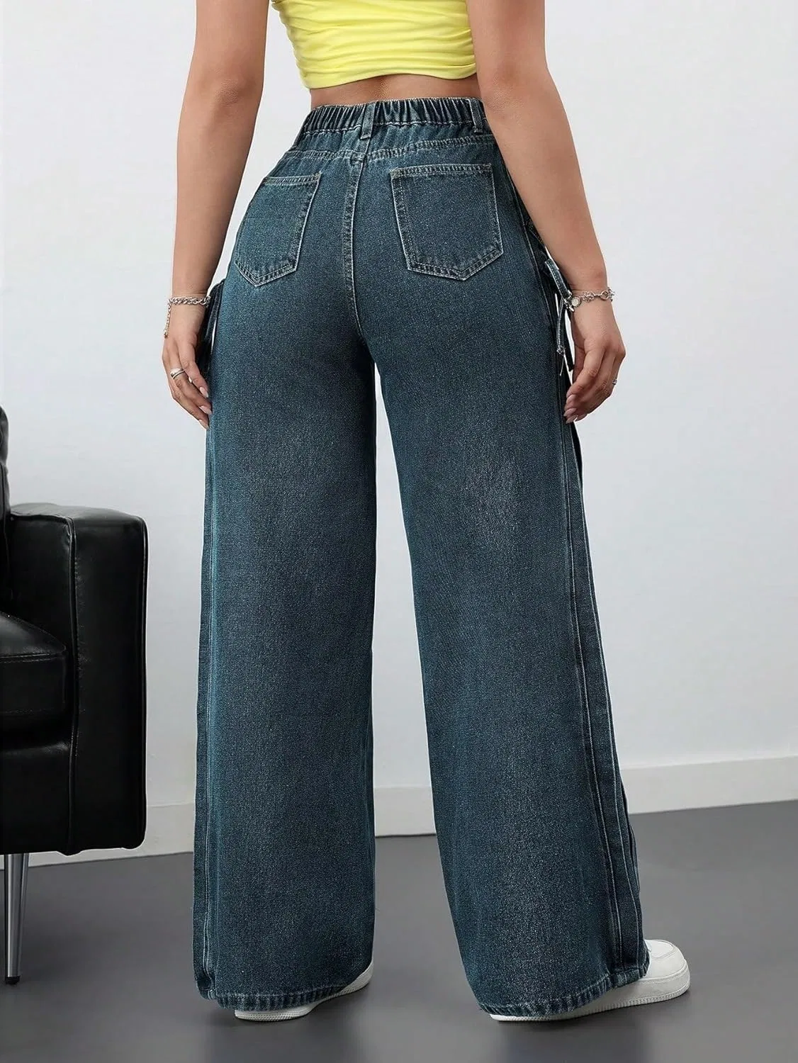 Джинсы свободного кроя Women's Legendary Mid Rise Jean Loose Fit, Dark Wash — фото 3