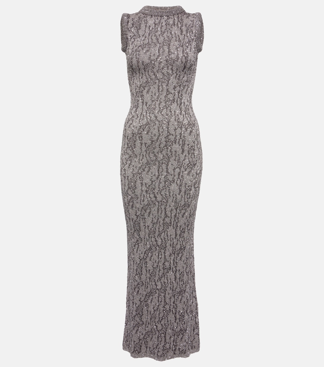 

Платье макси из жаккарда с пайетками Acne Studios, Dark Grey