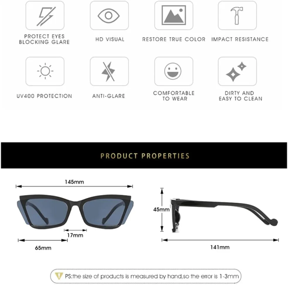 

Солнцезащитные очки MUTYNE «Кошачий глаз» для женщин и мужчин, с черными градиентными линзами, стильная, роскошная, винтажная мода, защита от ультрафиолета UV400, 4