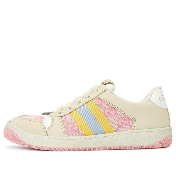 Кроссовки screener gg sneakers 'pink beige' Gucci, розовый