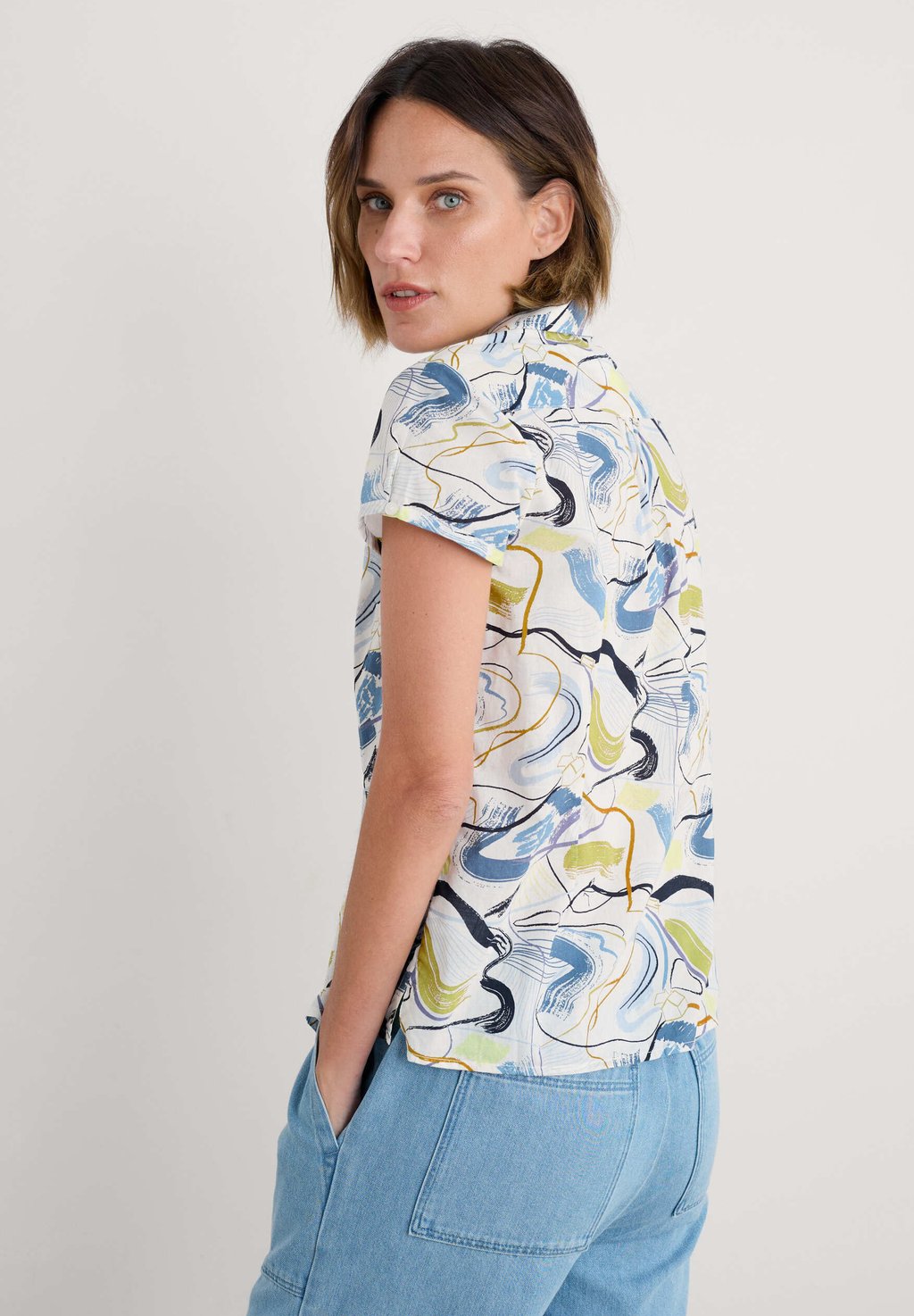 

Блузка на пуговицах RUSHMAKER Seasalt Cornwall, мультиколор