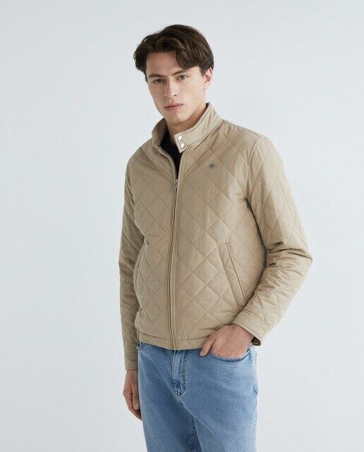 

Мужская утепленная куртка стандартного кроя Gant, бежевый