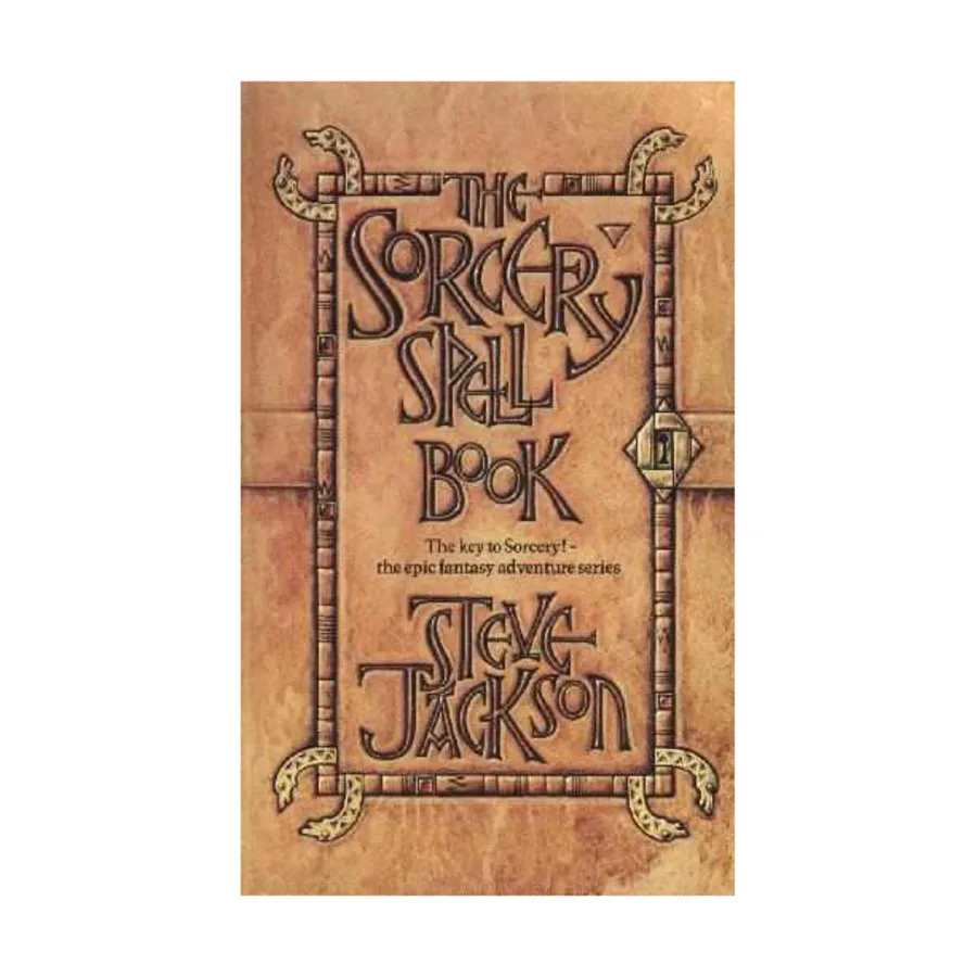 

Роман в мягкой обложке Sorcery Spell Book, Steve Jackson's Sorcery!