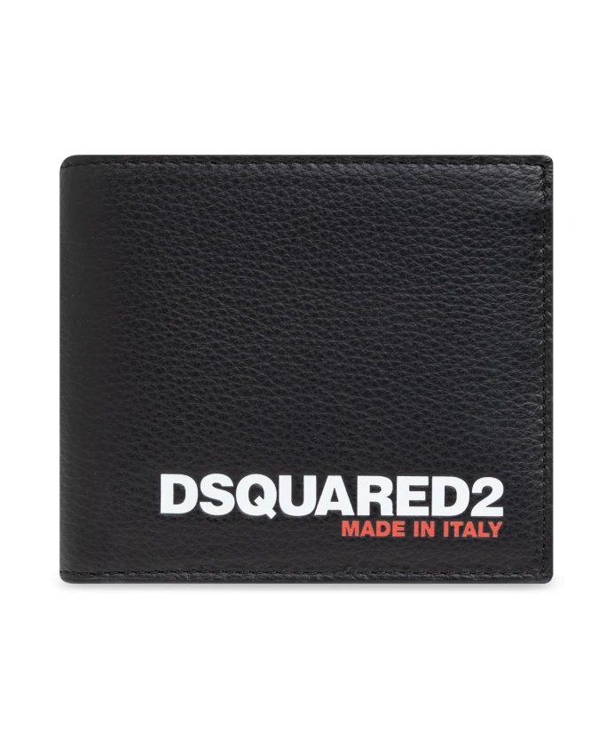 

Кожаный кошелек Dsquared2, черный