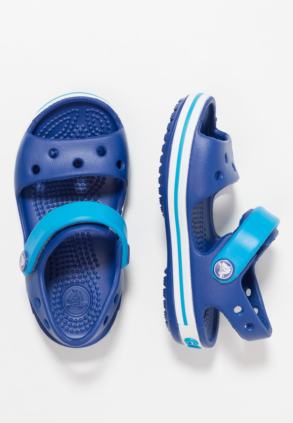 

Шлепанцы CROCBAND SANDAL KIDS Crocs, цвет cerulean blue/ocean