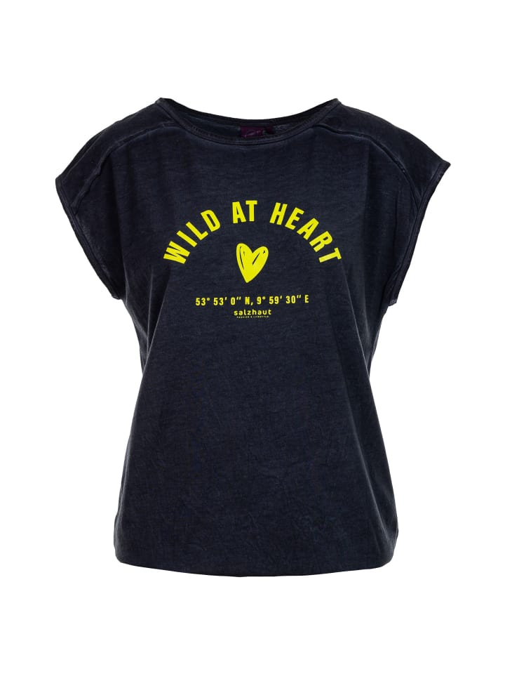 

Salzhaut Футболка AMKE WILD AT HEART темно-синего цвета, Синий, Salzhaut Футболка AMKE WILD AT HEART темно-синего цвета