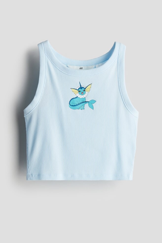 

Майка в рубчик H&M, голубой
