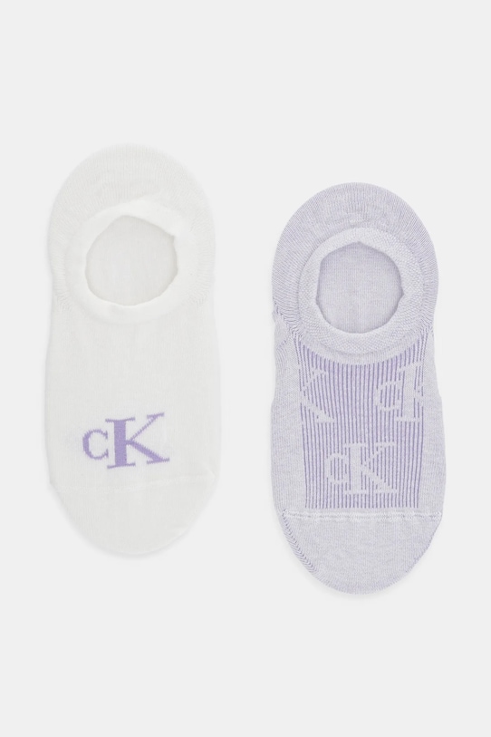 

Носки 2 пары Calvin Klein Jeans, фиолетовый