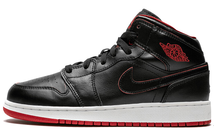 

Кроссовки Jordan 1 Retro Mid Black Gym Red