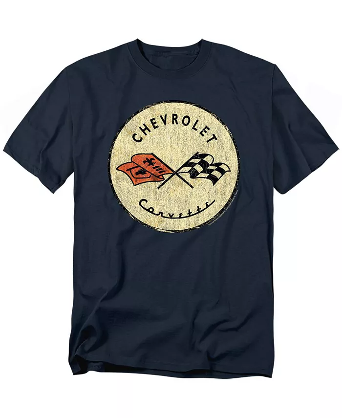 

Мужская футболка Chevrolet Old Vette, цвет navy Logovision, синий