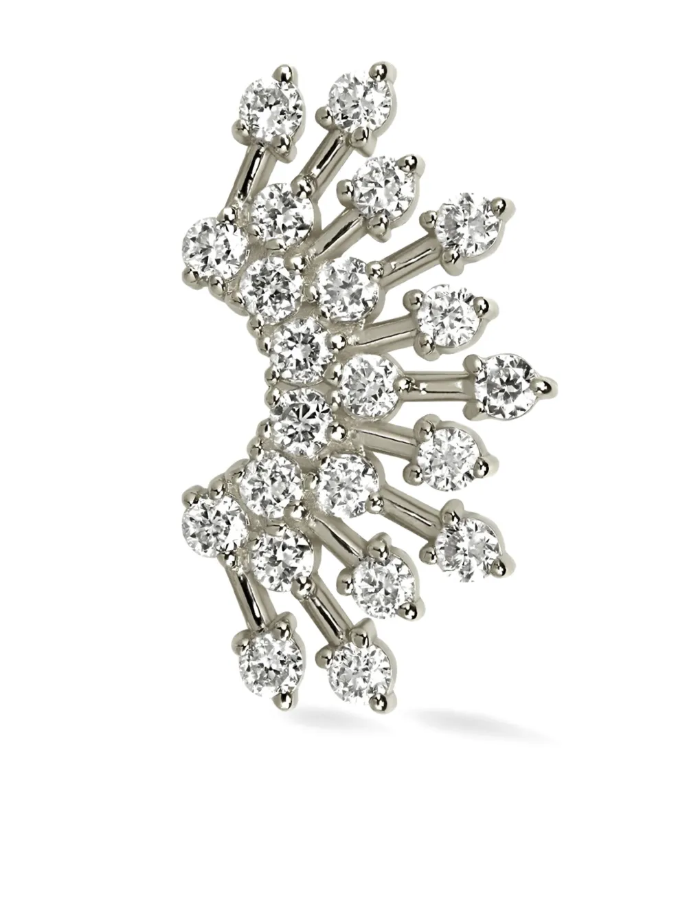 

Серьга-гвоздик Sun Rays Tiara из белого золота с бриллиантами Lark & Berry, серебяный