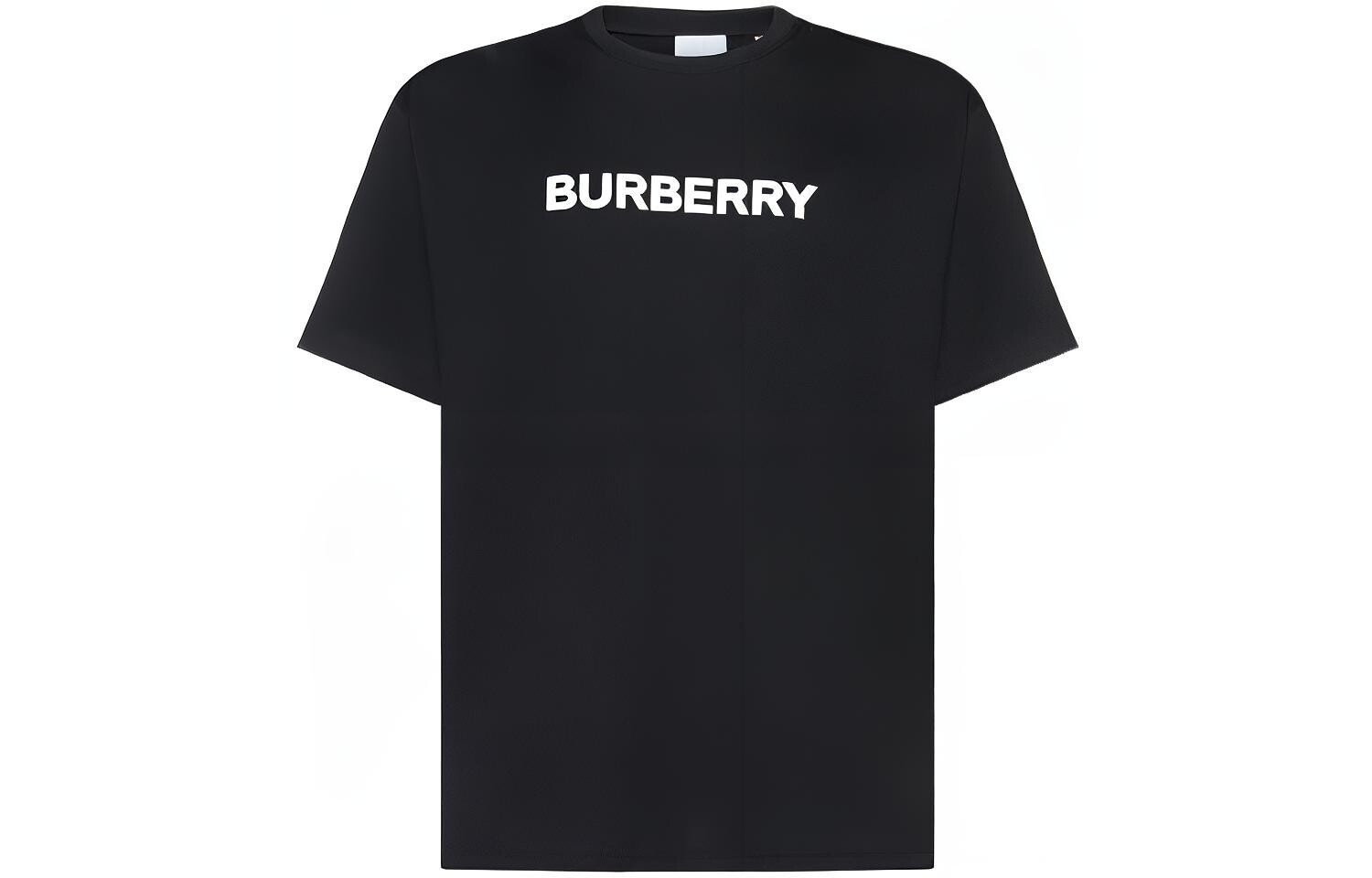 

Футболка с круглым вырезом Burberry с логотипом, цвет Black