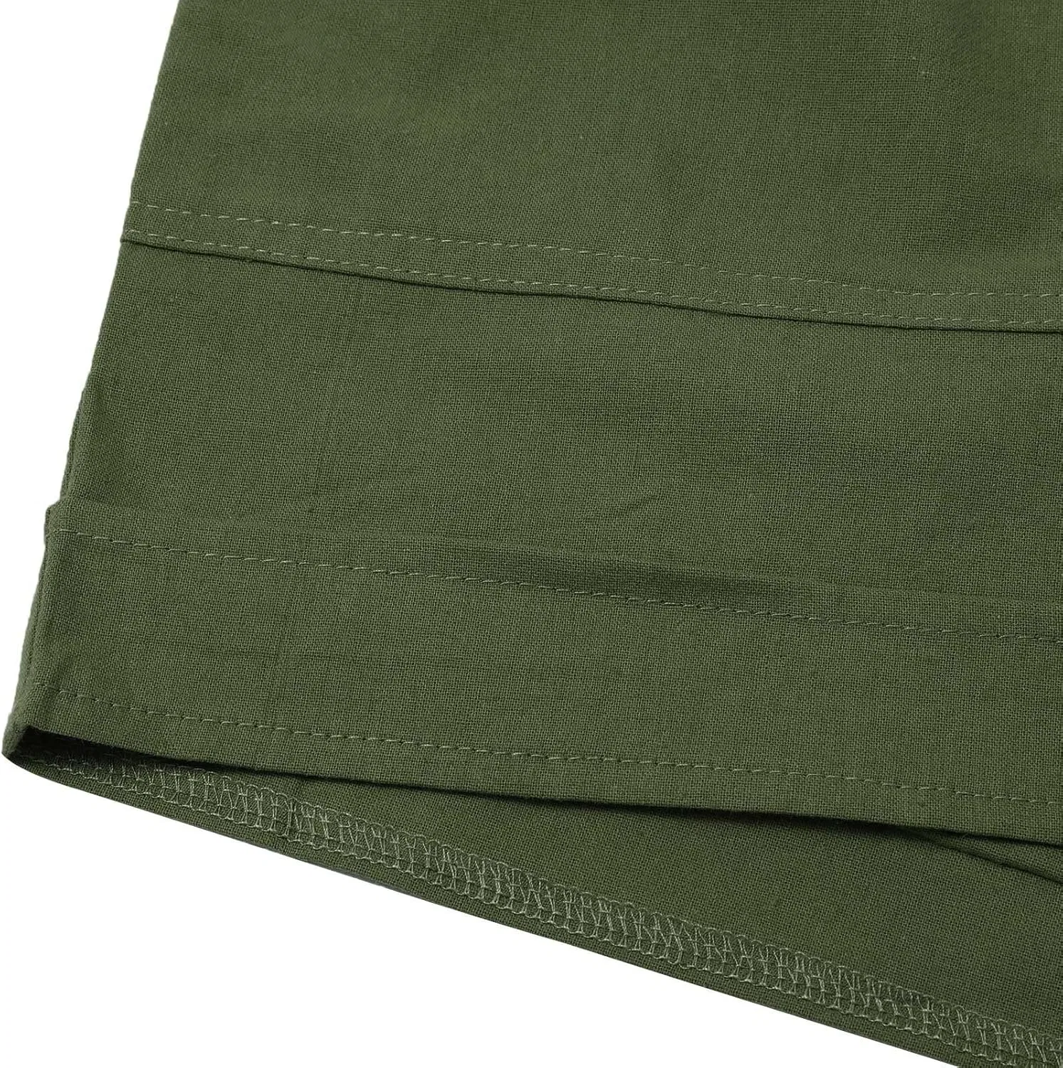 Шорты женские с высокой талией, свободные, A02_army Green — фото 3