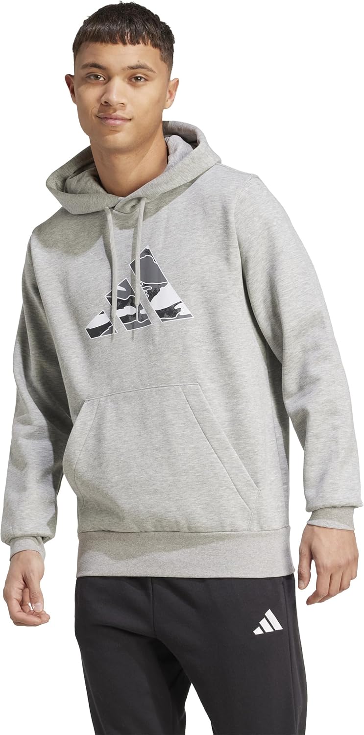 

Мужская камуфляжная толстовка с капюшоном 3B JXY25 Adidas, серый