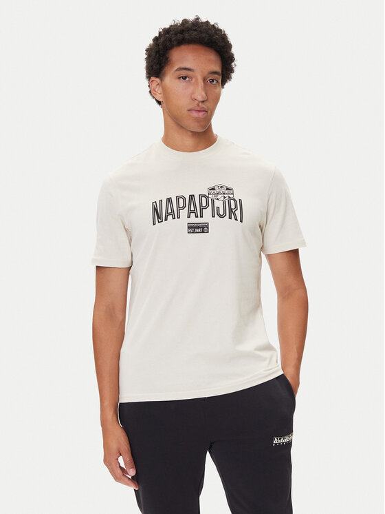 

Футболка regular fit S-Funes Ss NP0A88UA Napapijri, бежевый