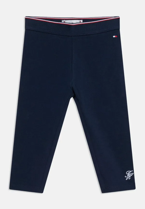 Леггинсы с полосатым поясом, брюки-леггинсы Tommy Hilfiger, Dark Night Navy — фото 3