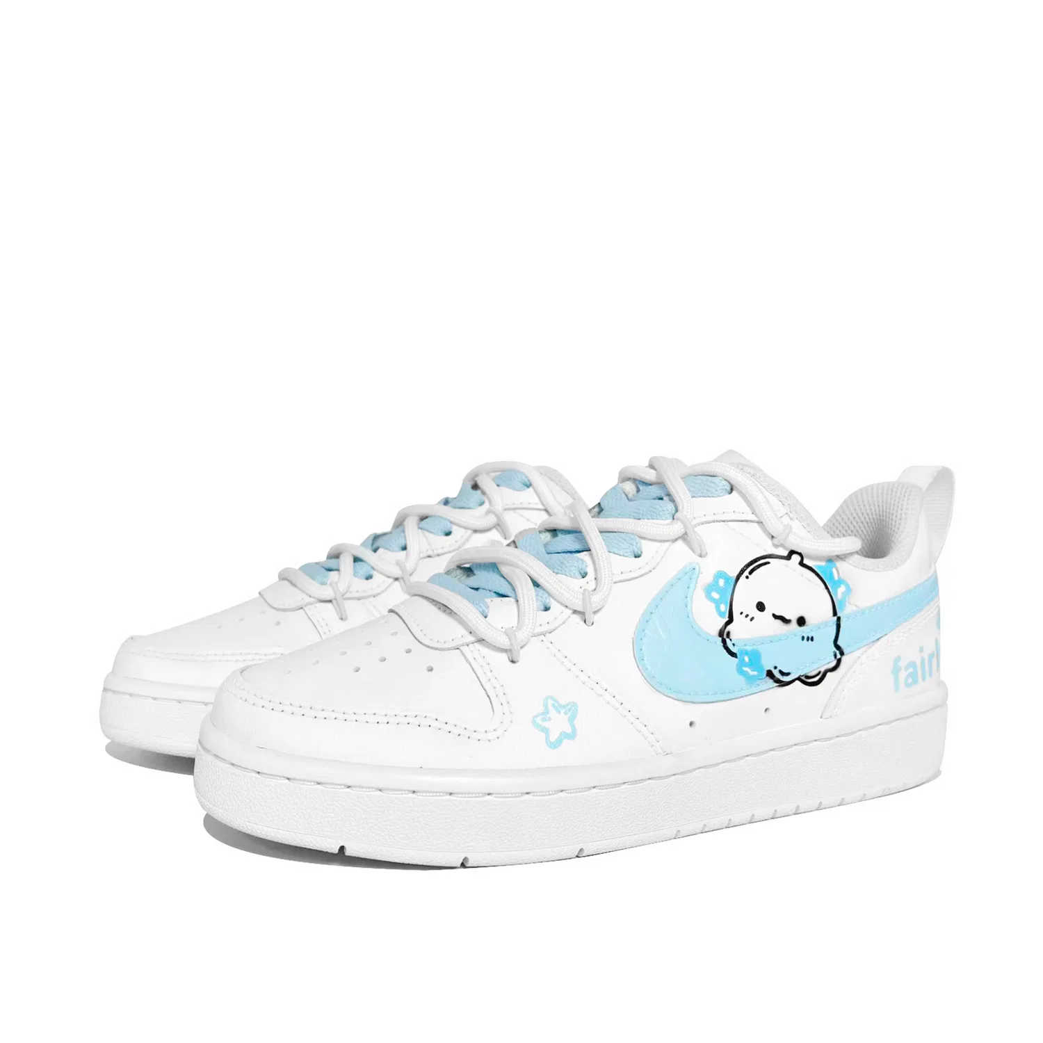 Кроссовки детские Nike Court Borough Milk Blue — фото 4
