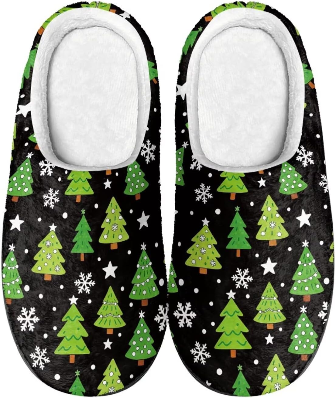 

Удобные плюшевые тапочки Cadowhimsy с закрытым носком, домашние тапочки без шнурков, пушистые домашние тапочки для женщин и мужчин, для дома и улицы, зеленый