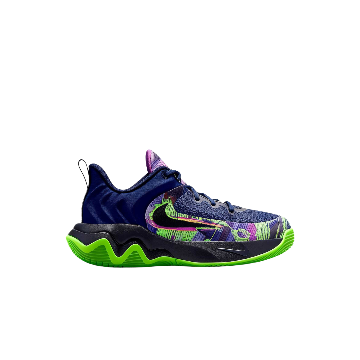Nike Giannis Immortality 4 Waterproof низкие детские баскетбольные кроссовки Space Blue для подростков — фото 3
