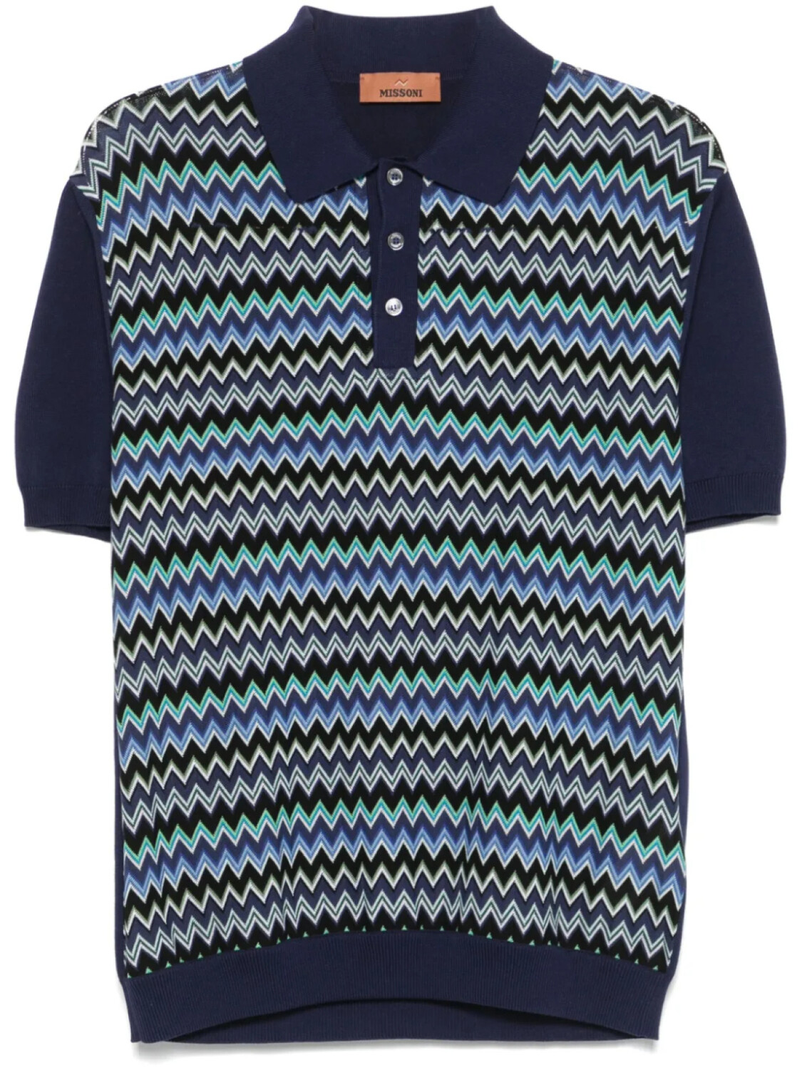 

Рубашка поло Missoni Zigzag, синий