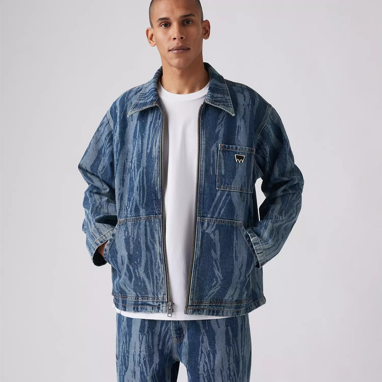 

Куртка Levi's Skateboarding Garage, цвет Pinto - Medium Wash