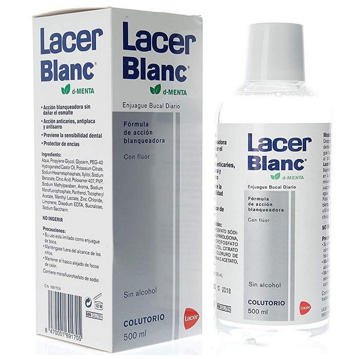 

Ополаскиватель для рта Colutorio Blanc Menta Lacer, 500 ml
