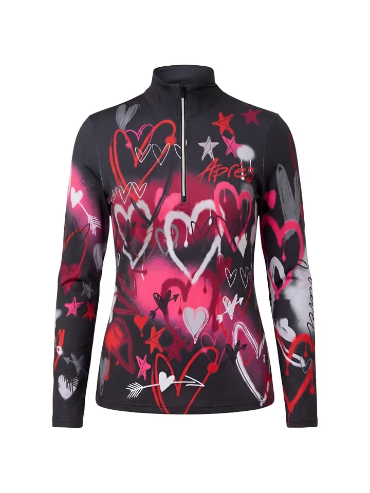 Krimson Klover Футболка Baselayer Graffiti Girls черного цвета — фото 4