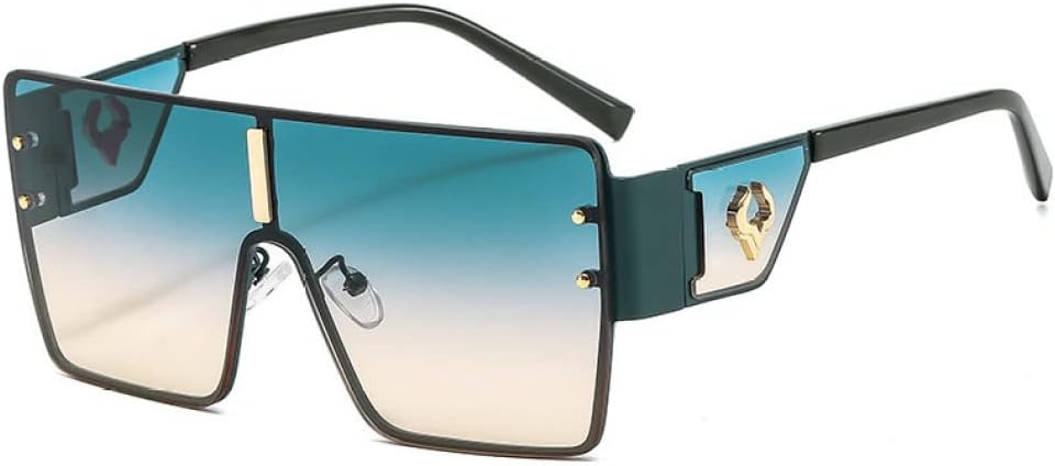 

Женские очки в стиле ретро с металлической оправой и защитой от УФ-излучения UV400, винтажные панк-очки, большие солнцезащитные очки, мужские очки для вождения LANGSER, 1