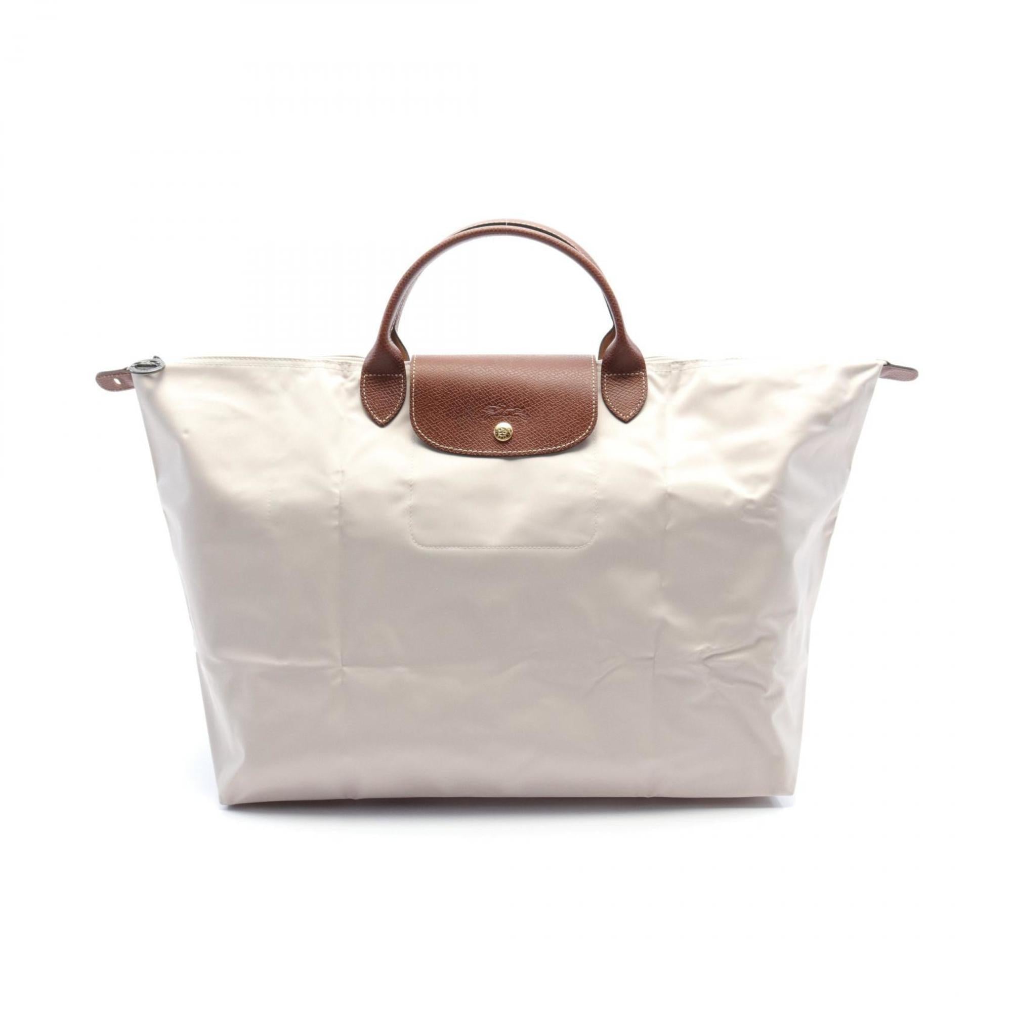 

Сумка-тоут Longchamp из нейлоновой кожи, бежевый/коричневый
