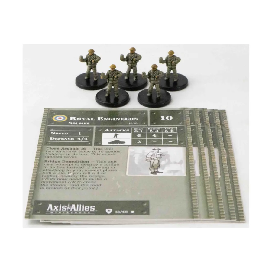 

Королевские инженеры (С) x5, Axis & Allies - Collectible Miniatures Game - Base Set Singles