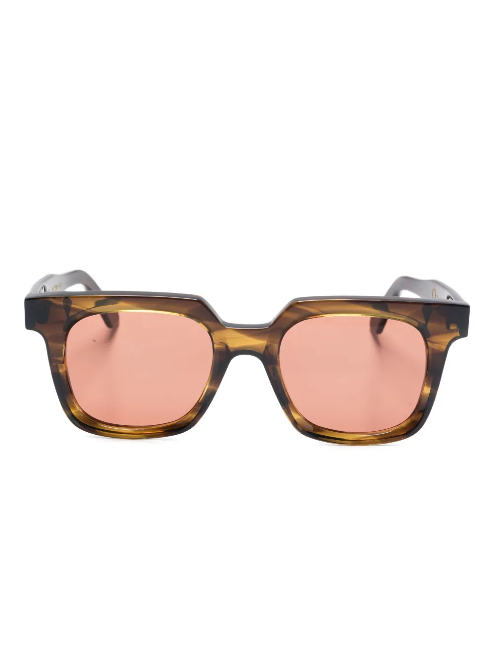 

Солнцезащитные очки в квадратной оправе под "черепаховый панцирь" Family Affair, коричневый