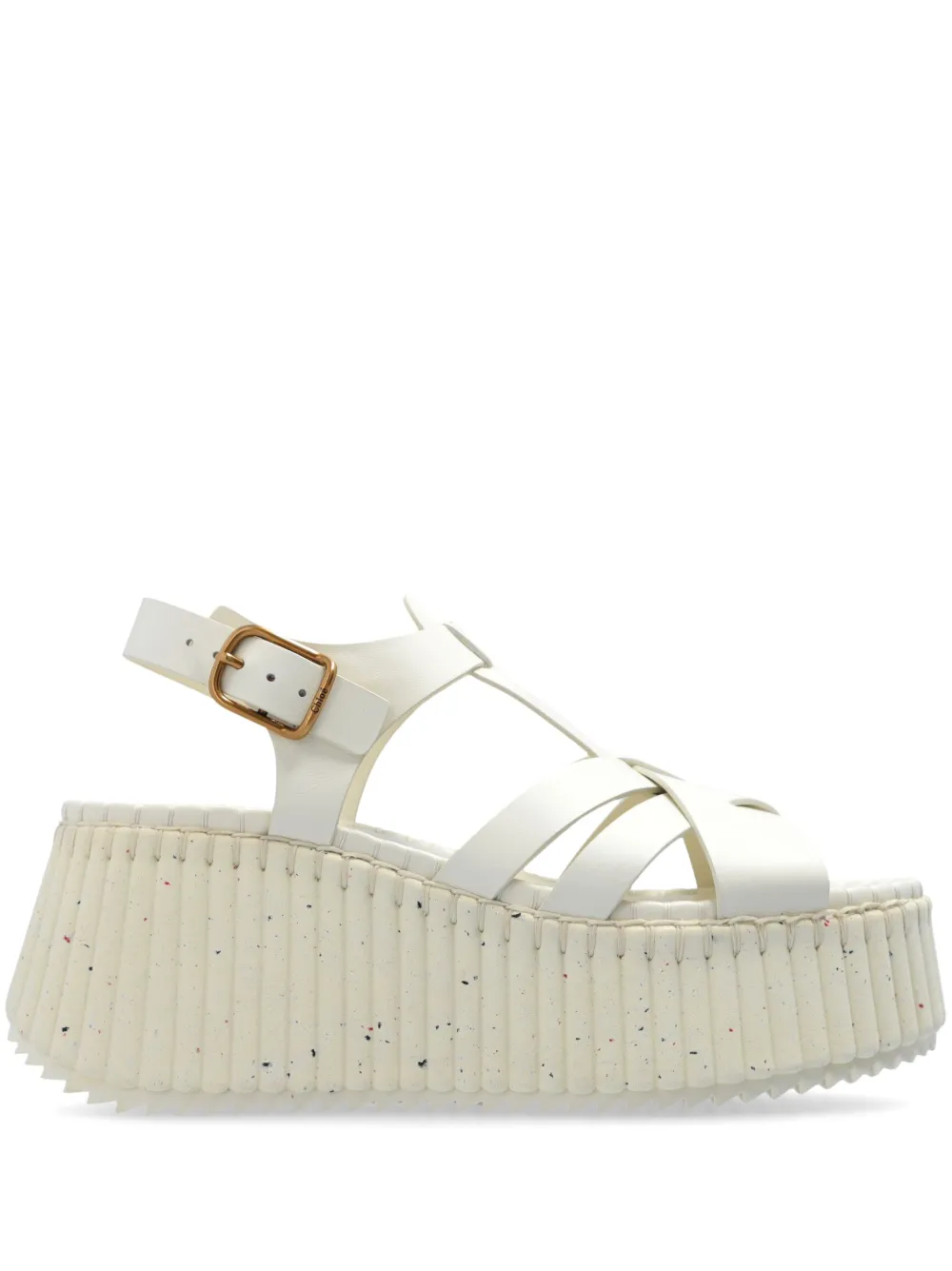 Сандалии на платформе CHLOÉ, белый