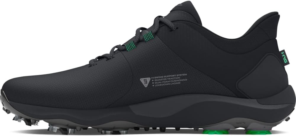 

Кроссовки для гольфа Drive Pro Wide от Under Armour Mens, (001) Black/Black/Metallic Gun Metal