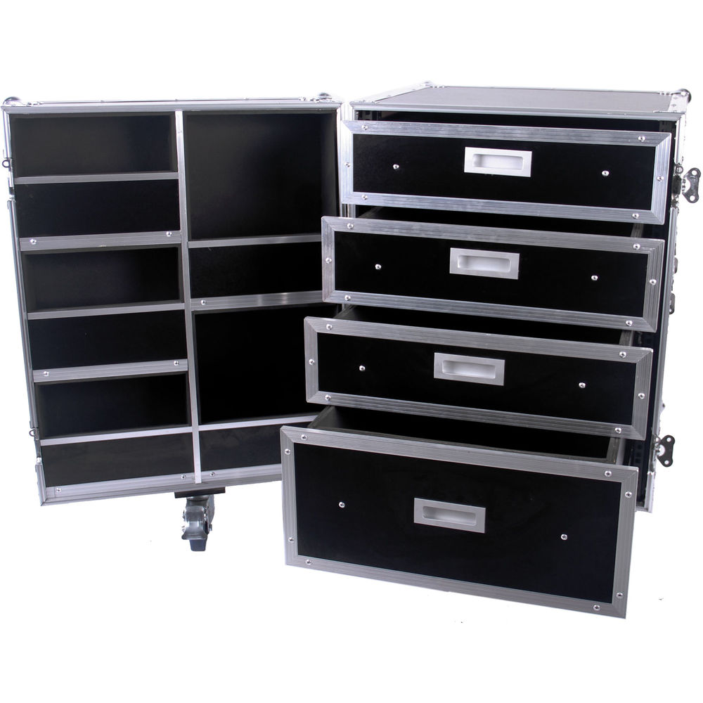 

Кейс для хранения и переноски DeeJay LED Fly Drive с ящиками и отделениями (черный)