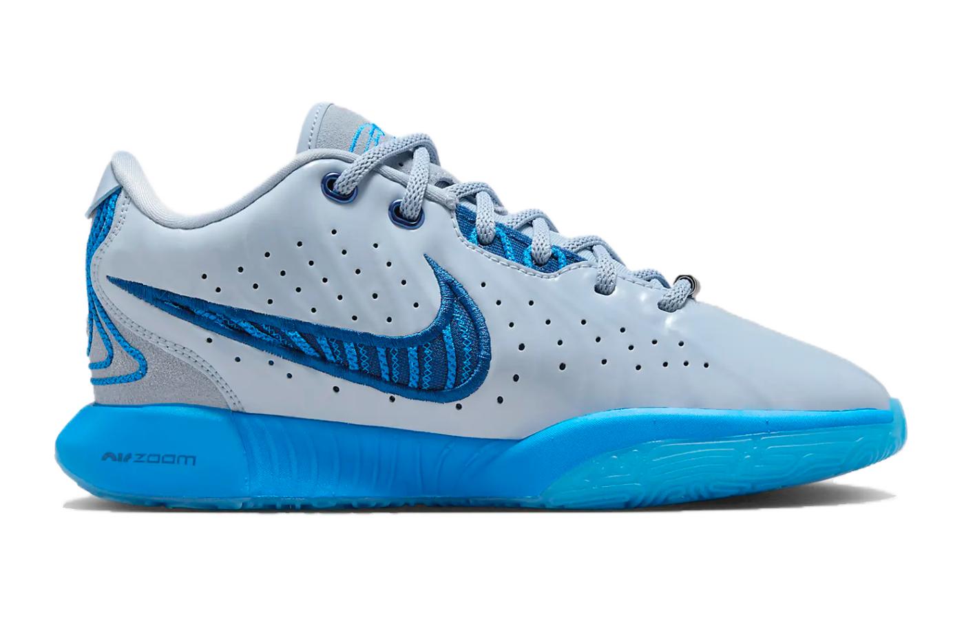 LeBron 21 Blue Diver GS Nike, светло-синий/Hero синий/серыйLimestone синий/Palace синий — фото 4