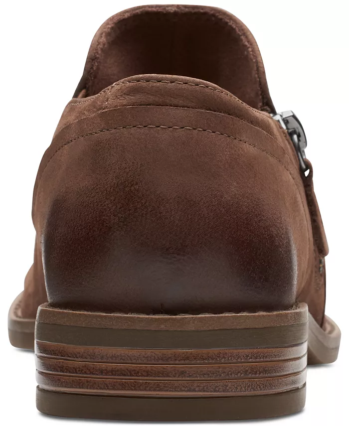Женские ботильоны Camzin Pace с рюшами и молнией Clarks, коричневый/бежевый — фото 4