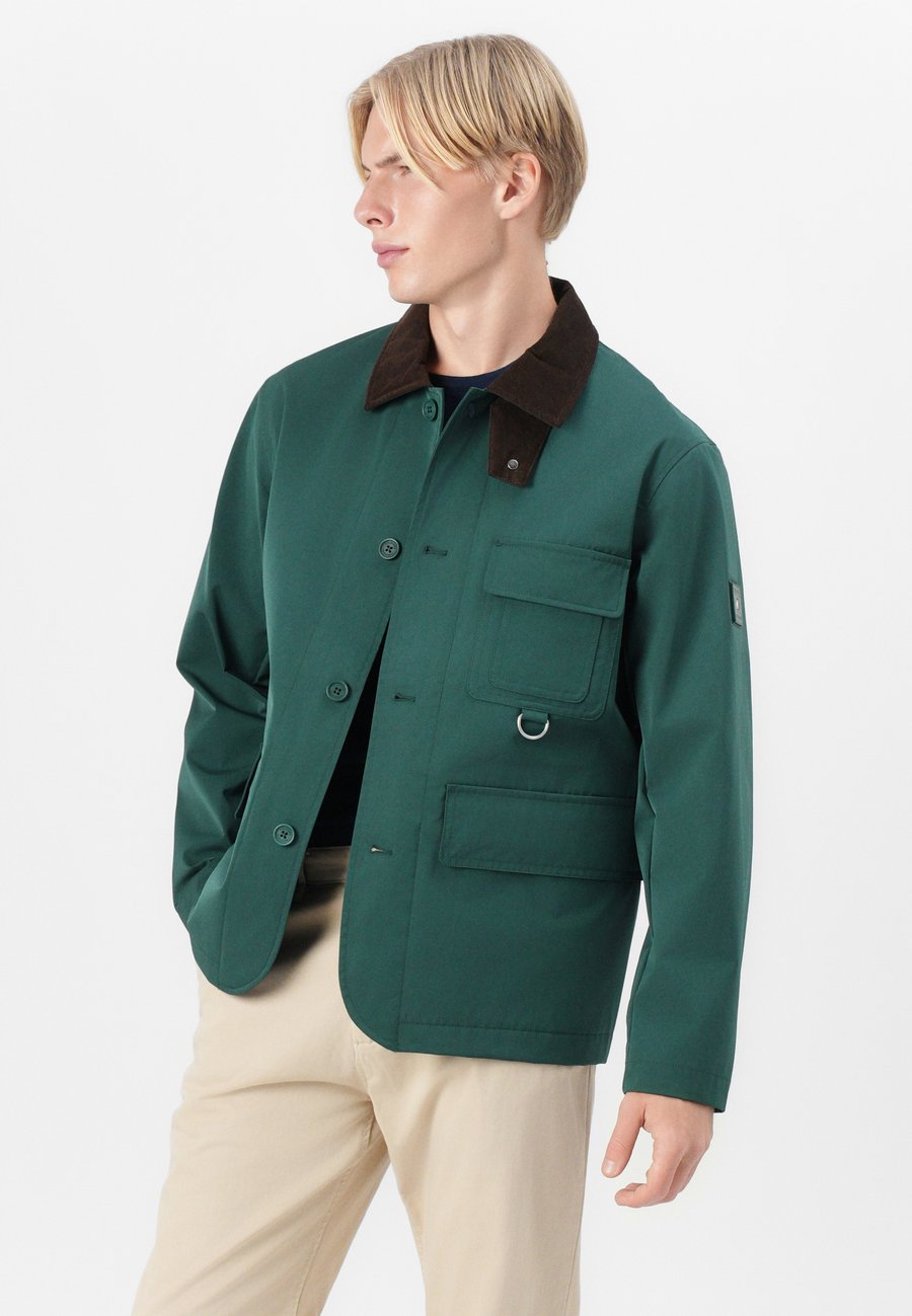 Куртка Tommy Hilfiger WET WEATHER BARN JACKET, Ornamental Green/Dark Green — фото 4