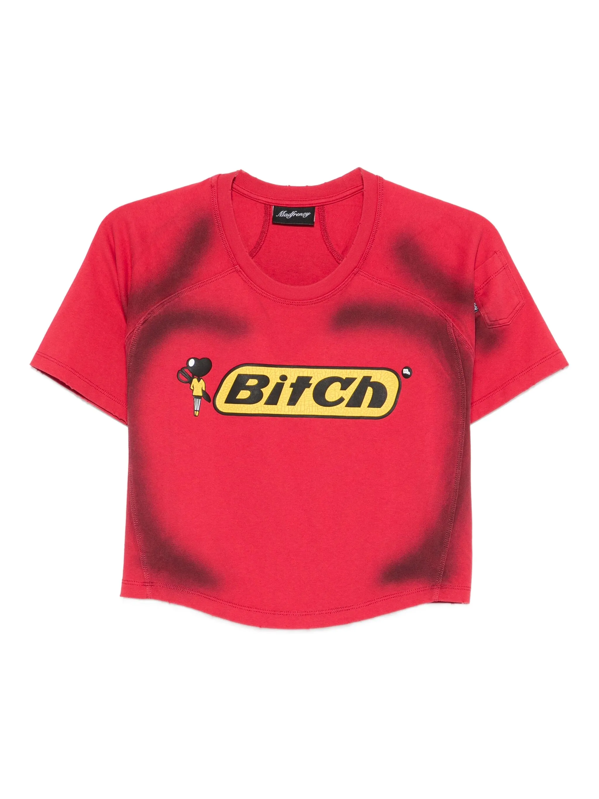 

Футболка с круглым вырезом Madfrenzy, красный