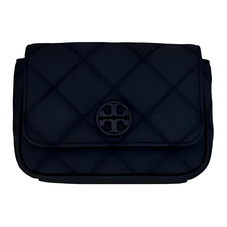 

TORY BURCH Матовый кожаный поясной рюкзак Женский матовый черный