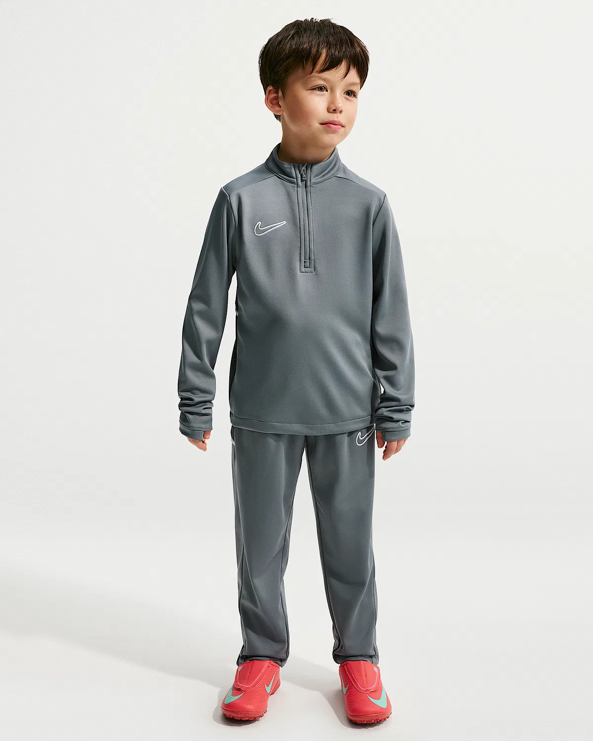 Детский спортивный костюм Nike Little Kids' Dri-FIT Academy, Cool Grey/White