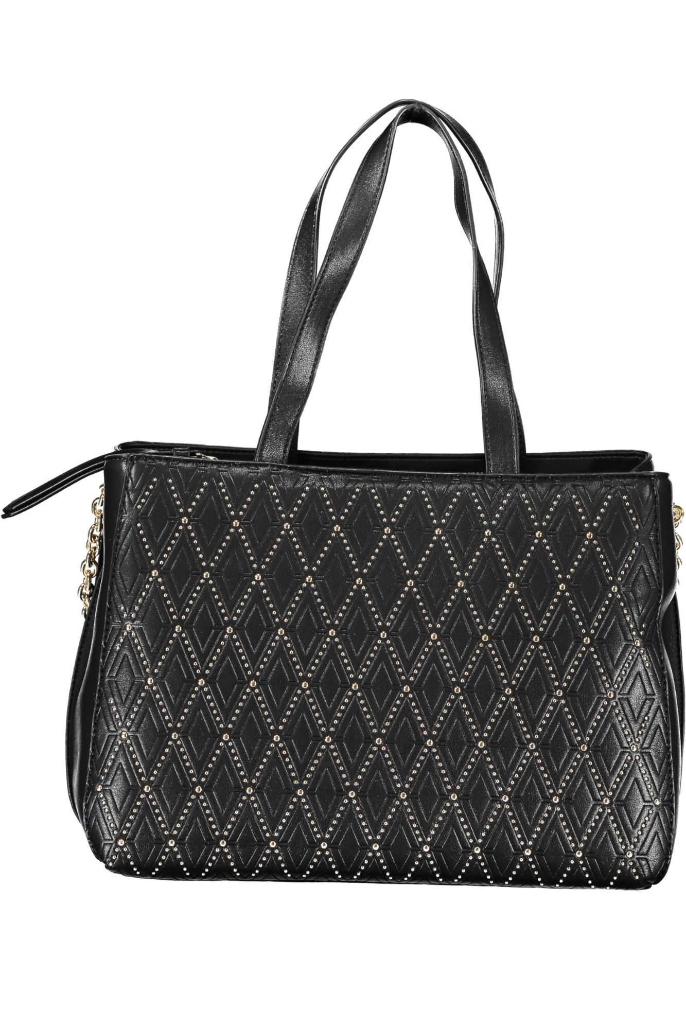 

Женская сумка Valentino Bags с двумя ручками и золотыми заклепками, черный