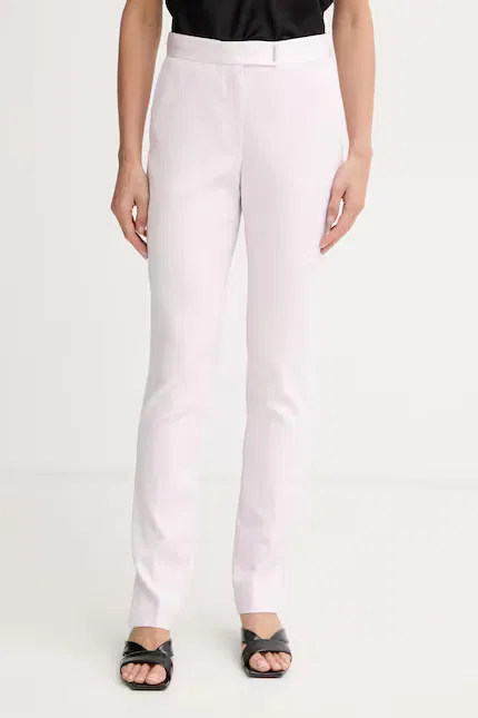 Брюки из вискозы slim fit Tapria2 BOSS, розовый