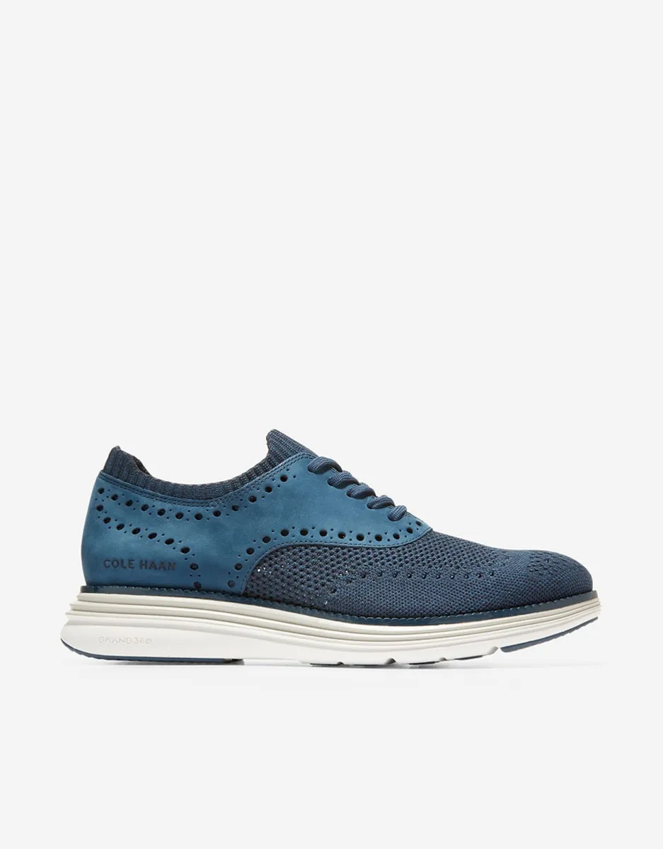 

Мужские туфли на шнуровке из ткани Stitchlite Cole Haan, синий