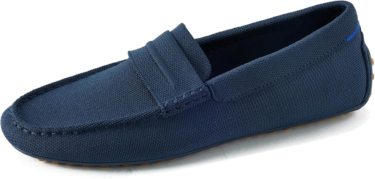 

Мужские слипоны Rothy's The Driving Loafer, повседневные лоферы, сделаны из переработанных пластиковых бутылок и подходят для машинной стирки, темно-синий