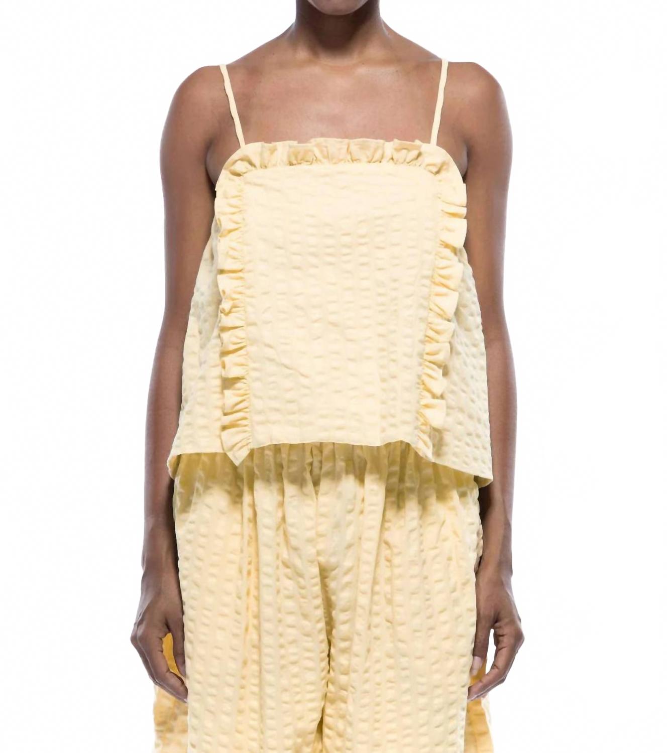 

Топ без рукавов Victoria из сирсакера Sun Toit Volant, Seersucker Sun