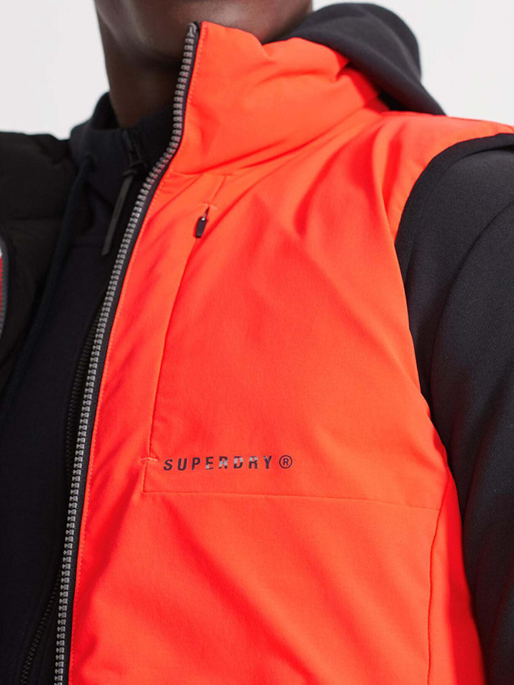 Superdry Двусторонний жилет оранжевого цвета — фото 4